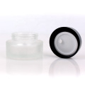 30ml 1oz Matte white eye cream glass jar face cream glass container with plastic cap